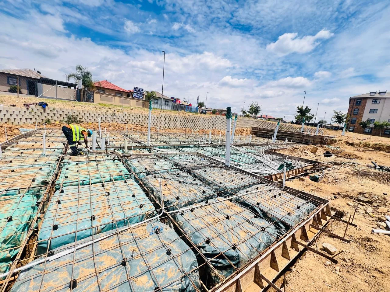 Construction worker on site